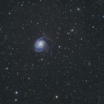 Galaxia del Molinete M101 fotografiada con telescopio Sky Watcher Evostar 72ED