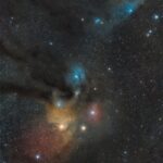 Complejo de nebulosas de Ofiuco fotografiado con Canon EOS90D sin modificar y objetivo de 90mm desde Almansa (Albacete)